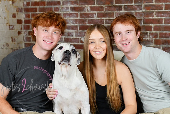 Briggs Triplets [with dog] 26