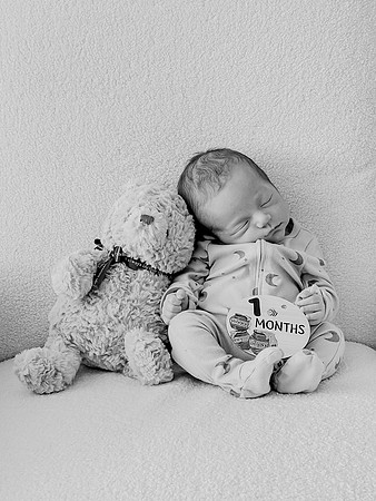 Graham [1 month] b&w 14