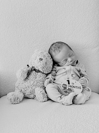 Graham [1 month] b&w 15