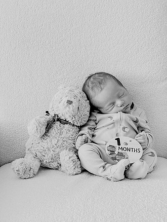 Graham [1 month] b&w 17