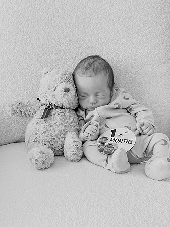 Graham [1 month] b&w 21