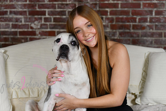 Briggs Triplets [with dog] 75