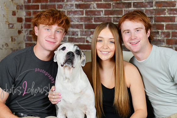 Briggs Triplets [with dog] 25