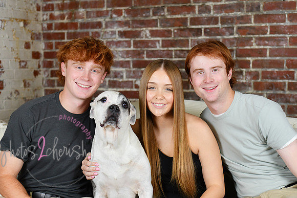 Briggs Triplets [with dog] 32