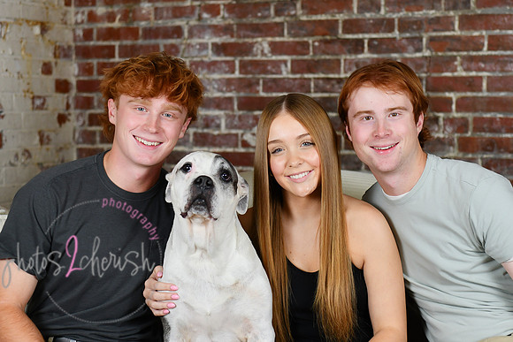 Briggs Triplets [with dog] 35