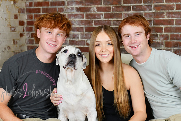 Briggs Triplets [with dog] 27