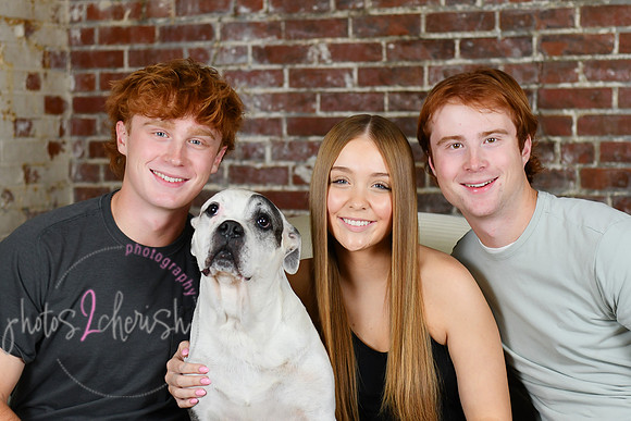 Briggs Triplets [with dog] 33