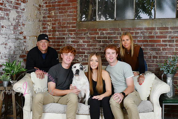 Briggs Triplets [with dog] 55