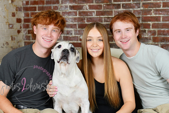 Briggs Triplets [with dog] 28