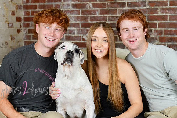 Briggs Triplets [with dog] 31