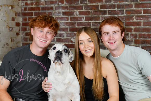 Briggs Triplets [with dog] 34