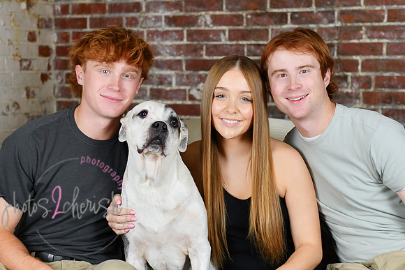 Briggs Triplets [with dog] 24