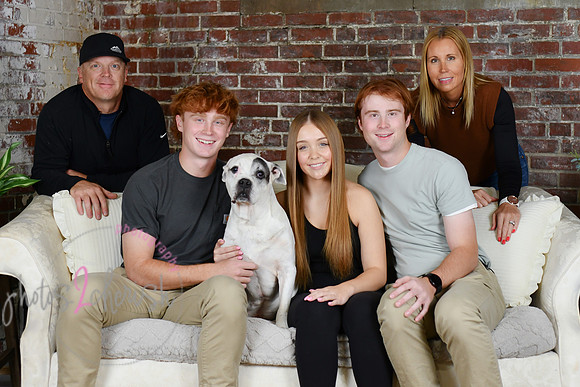 Briggs Triplets [with dog] 49