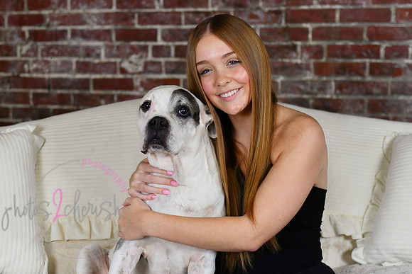 Briggs Triplets [with dog] 69