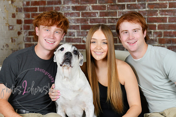 Briggs Triplets [with dog] 30