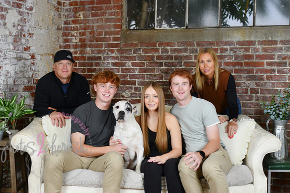 Briggs Triplets [with dog] 54