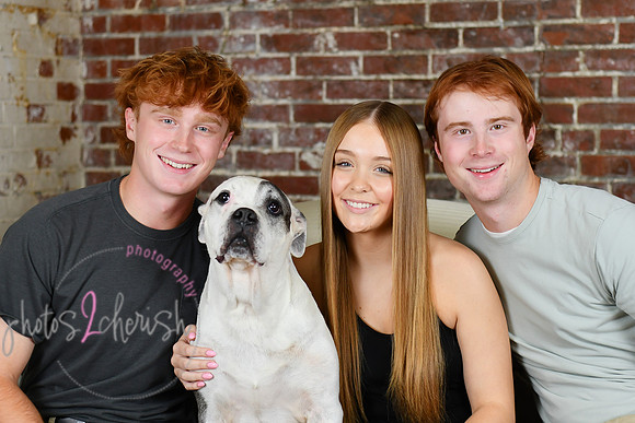 Briggs Triplets [with dog] 37