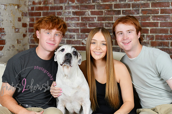 Briggs Triplets [with dog] 23