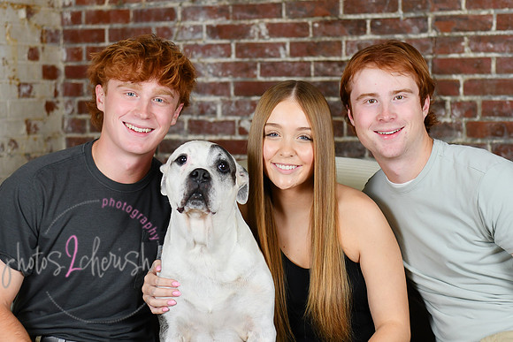 Briggs Triplets [with dog] 38