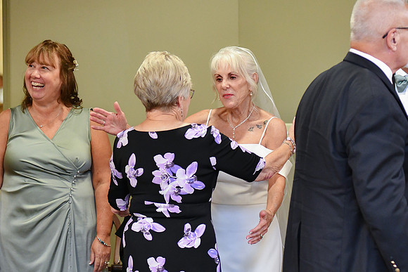 Kellie & Jim [receiving line] 083