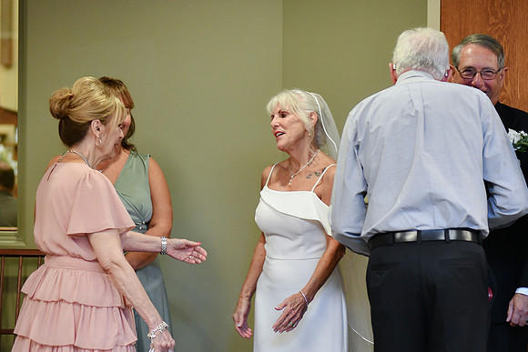 Kellie & Jim [receiving line] 090