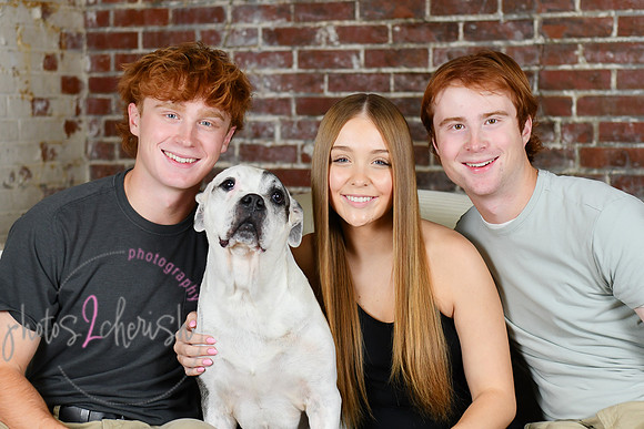 Briggs Triplets [with dog] 29
