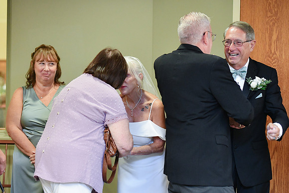 Kellie & Jim [receiving line] 042