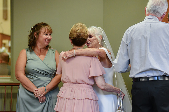 Kellie & Jim [receiving line] 093